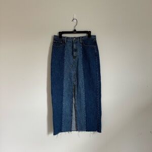 Abercrombie Two Tone  Denim Skirt